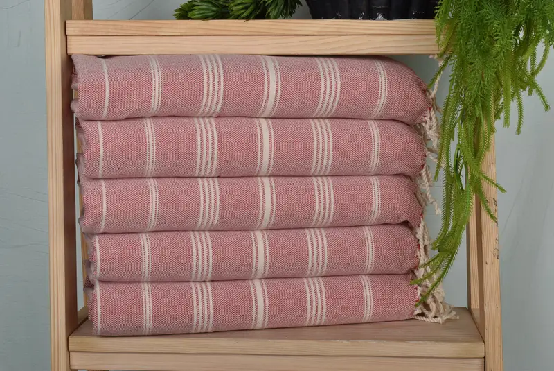 Spa Towel, Valentines Day Gift Idea, Best Friend Gift, Turkish Hand Towel, Monogram Kitchen Towel, Wedding Gift, 38x24 Cotton Striped Towel - 1