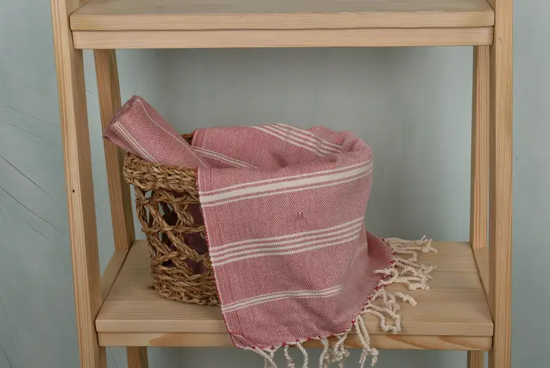 Spa Towel, Valentines Day Gift Idea, Best Friend Gift, Turkish Hand Towel, Monogram Kitchen Towel, Wedding Gift, 38x24 Cotton Striped Towel - 4