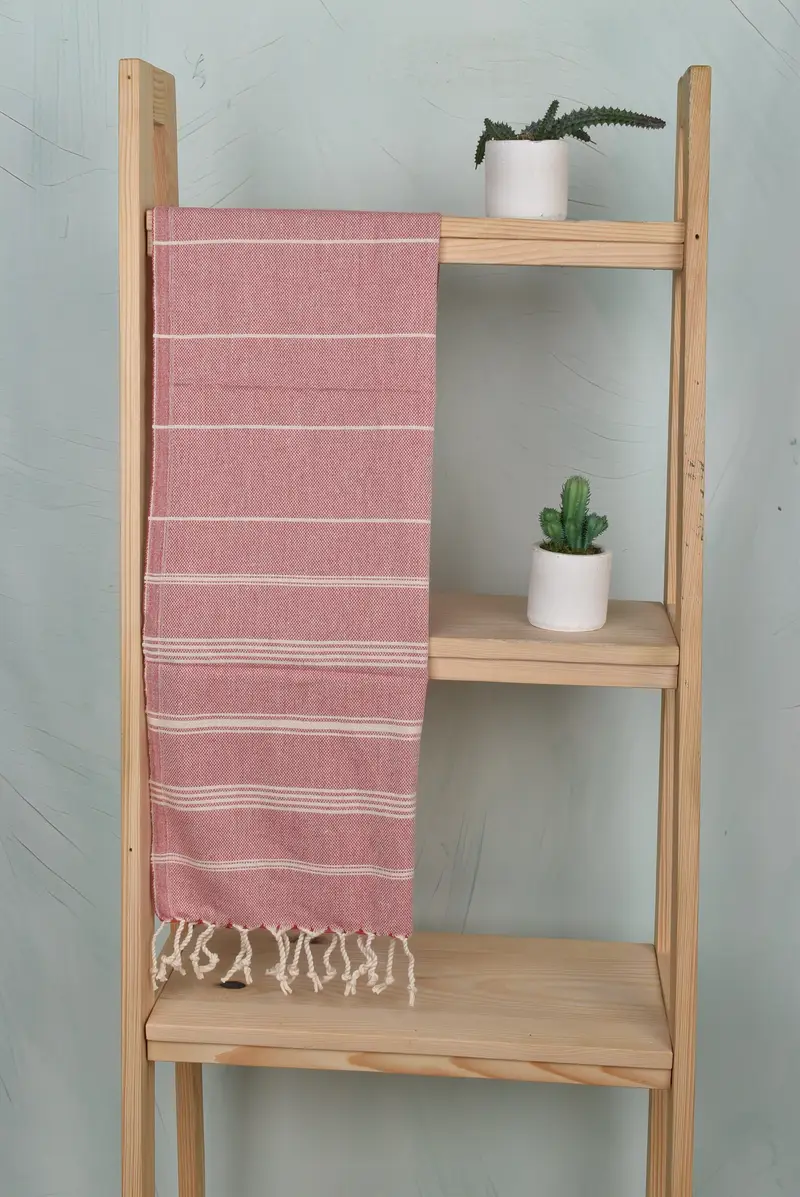 Spa Towel, Valentines Day Gift Idea, Best Friend Gift, Turkish Hand Towel, Monogram Kitchen Towel, Wedding Gift, 38x24 Cotton Striped Towel - 8