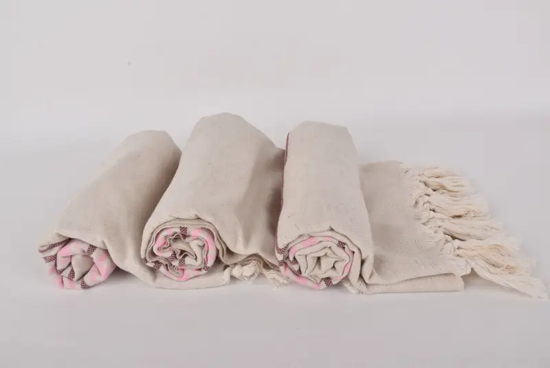Memorial Gift, 70x40 Linen Striped Towel, Embroidered Towel, Absorbent towel, Bachelorette Beach Towel, Turkish Towel Beach, Wedding Hand Made Gift - 8