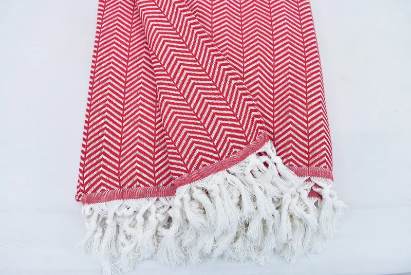 Monogram Blanket, Personalized Gift For Her, 92x76 Cotton Chevron Towel, Decorative Blanket, Custom Blanket, Beach Bachelorette Party Decorations - 6