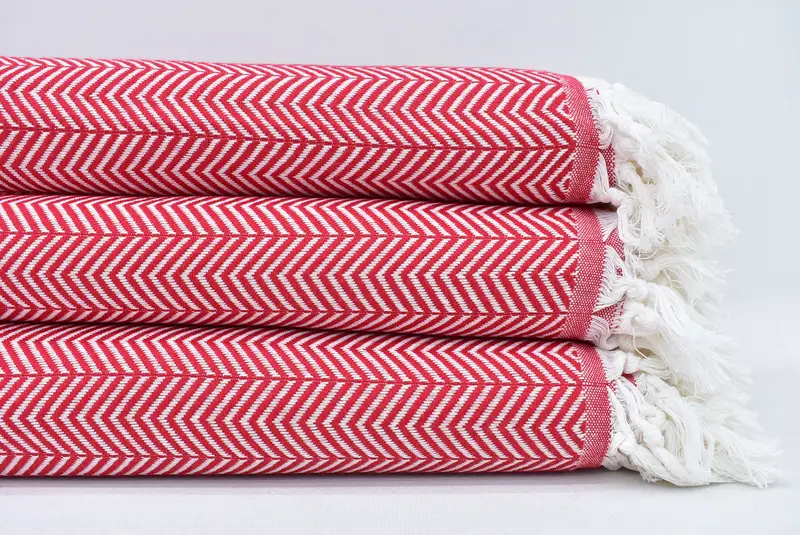 Monogram Blanket, Personalized Gift For Her, 92x76 Cotton Chevron Towel, Decorative Blanket, Custom Blanket, Beach Bachelorette Party Decorations - 8