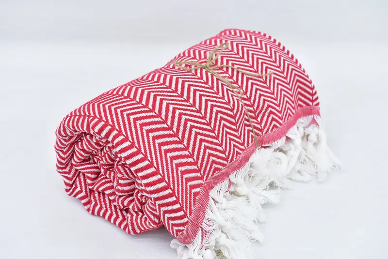 Monogram Blanket, Personalized Gift For Her, 92x76 Cotton Chevron Towel, Decorative Blanket, Custom Blanket, Beach Bachelorette Party Decorations - 1