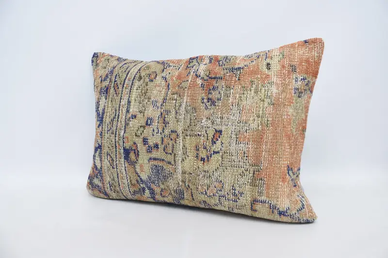 Seat Pillow Case, Home Decor Pillow, Pillow, Turkish Pillow, Tapestry Cushion Cover, 20x28 Orange Cushion Case, Kilim Pillow Cover - 4