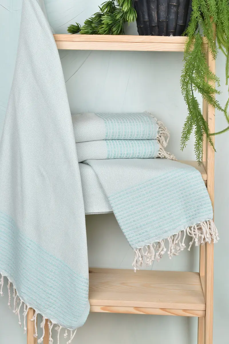 Gifts For Him, 70x36 Cotton Striped Towel, Beach Towel Gift, Organic Towel, Wedding Gift Ideas, Sand-resistant towel, Turkish Bath Towel Set - 6