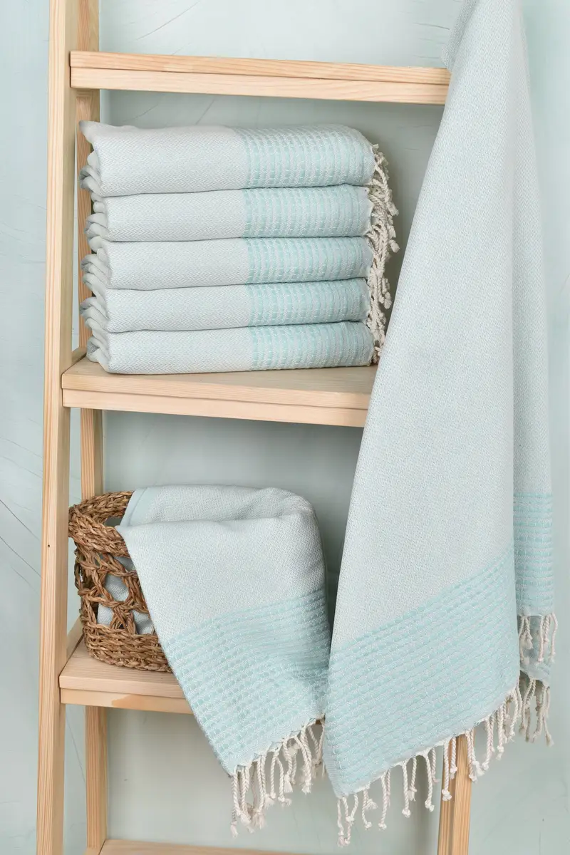 Gifts For Him, 70x36 Cotton Striped Towel, Beach Towel Gift, Organic Towel, Wedding Gift Ideas, Sand-resistant towel, Turkish Bath Towel Set - 3