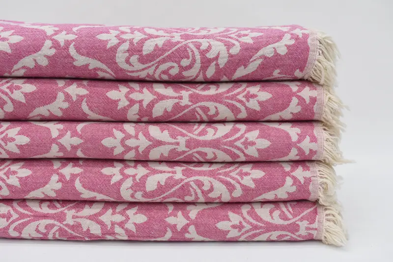 Monogrammed Beach Towel, Gift For Wedding Day, Cotton towel, Sand-free towel, Gift Towel, 68x36 Cotton Baroque Towel, Pool Towels, Hammam Towel USA