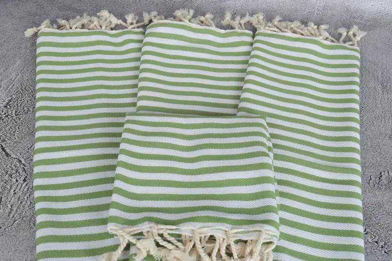 Bathroom Towels, Personalized Gift, Turkish Tea Towel, Turkish Towel Monogram, Gift For Her, 40x18 Cotton Striped Towel, Guest Towel, Gift For Bride - 4