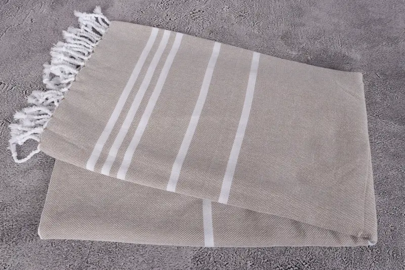 Monogram Turkish Towel, 70x40 Cotton Striped Towel, Personalized Bridesmaid Gift, Valentines Day Gift For Him, Beach Wedding Favor, Bridesmaid Gift - 6