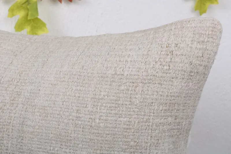 Handmade Kilim Cushion, Traditional Pillow Cover, Pillow Case, Antique Pillows, Vintage Pillow, 16x24 White Pillow Case, Art Deco Cushion - 5