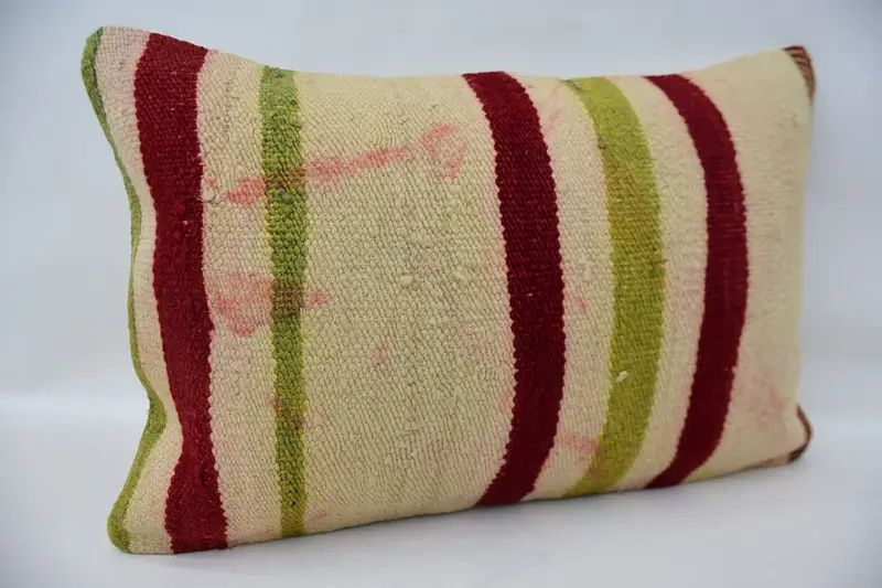 Cushion Case, Square Throw Pillow Case, Pillow for Sofa, Home Decor Pillow, Customized Pillow, Boho Pillow Sham Cover, 16x24 Beige Pillow Sham - 2