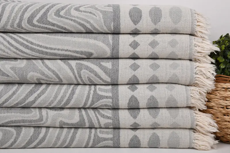 Decorative Towel, 70x40 Cotton Geometric Towel, Handmade Gift, Bachelor Party Favors, Gifts For Him, Turkish Towel Set, Personalized Turkish Towel - 3