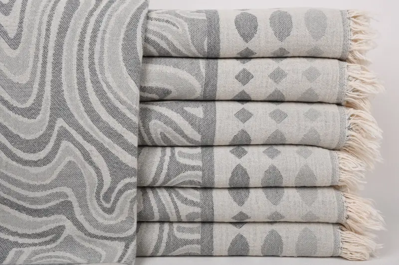 Decorative Towel, 70x40 Cotton Geometric Towel, Handmade Gift, Bachelor Party Favors, Gifts For Him, Turkish Towel Set, Personalized Turkish Towel - 1