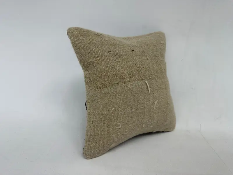 Interior Designer Pillow, 12x12 Beige Pillow Sham, Pillow Sham, Ottoman Cushion Case, Luxury Pillow Case, Kilim Cushion Sham, Boho Pillow - 3