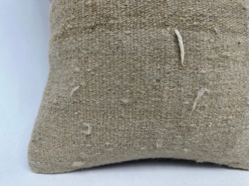 Interior Designer Pillow, 12x12 Beige Pillow Sham, Pillow Sham, Ottoman Cushion Case, Luxury Pillow Case, Kilim Cushion Sham, Boho Pillow - 2