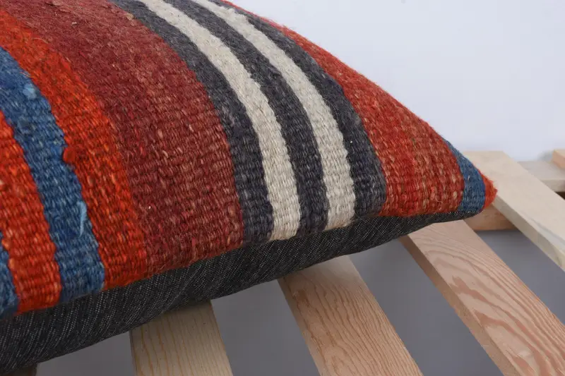 Bolster -Wurfkissen -Hülle, 12x24 Rote Kissengehäuse, Boho -Kissenscheinabdeckung, Vintage -Kissen, Kissenbezug, antike Kissen - 7