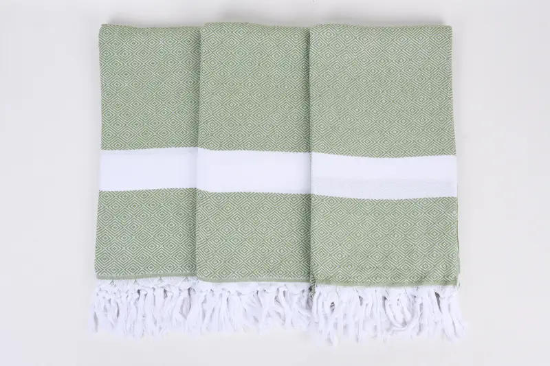 Bridal Shower Favors, Turkish Bath Towel Set, Thin towel, Towel With Name, Pool Towels, 70x40 Cotton Diamond Towel, Home Gift, Bridesmaid Gift Towel - 7
