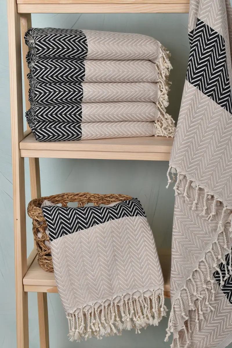 70x40 Cotton Chevron Towel, Lightweight Turkish towel, Bridemaids Beach Towel, Spa Towel, Spa Gift, Bachelorette Party Favors, Bachelorette Gifts - 3