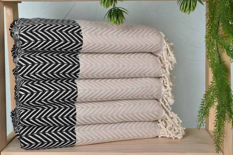 70x40 Cotton Chevron Towel, Lightweight Turkish towel, Bridemaids Beach Towel, Spa Towel, Spa Gift, Bachelorette Party Favors, Bachelorette Gifts - 2