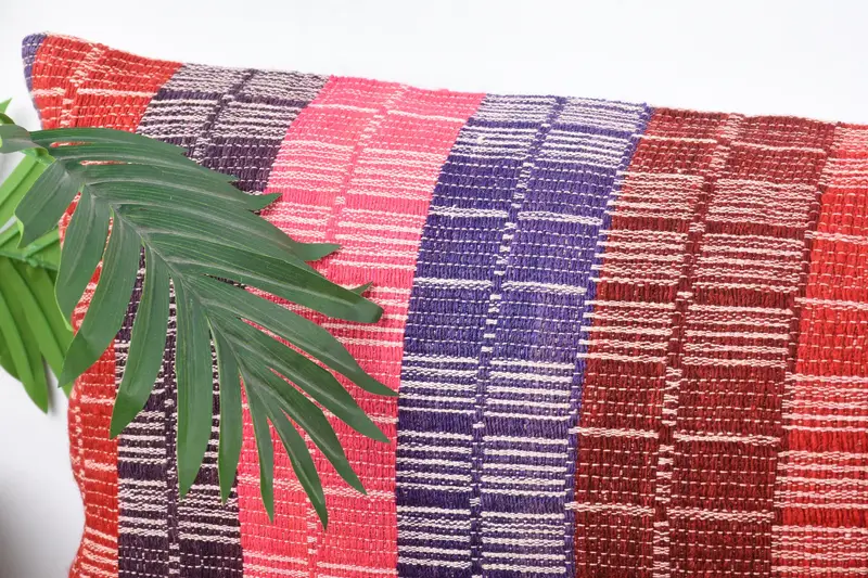 Kilim Pillow Cover, Handmade Kilim Cushion, Ethnical Kilim Rug Pillow, Accent Throw Cushion Case, Pillow Case, 16x48 Pink Cushion - 2