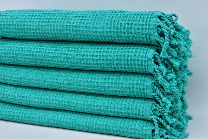 Fouta towel, Beach Towel Bulk, 68x36 Cotton Waffle Towel, Quick-Dry Beach Towel, Best Friend Wedding Gift, Personalized Gift For Him - 3