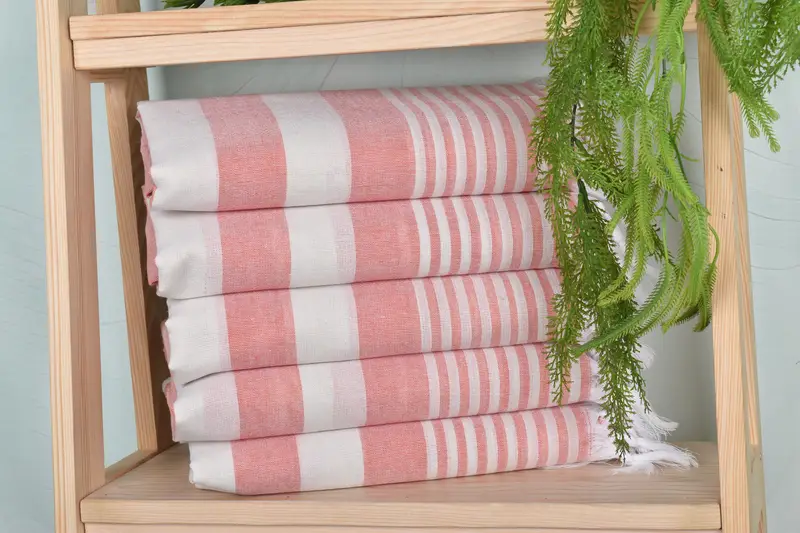Bridesmaid Proposal Gift, Lightweight Turkish towel, Custom Bath Towel, Bridal Shower Gift, 68x36 Cotton Striped Towel, Bachelorette Party Gifts - 2