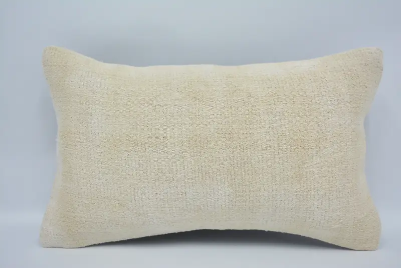 Pillow Sham, Interior Designer Pillow, Vintage Kilim Throw Pillow, Kilim Pillow Cover, 12x20 Beige Cushion Cover, Tapestry Pillow Cover - 1