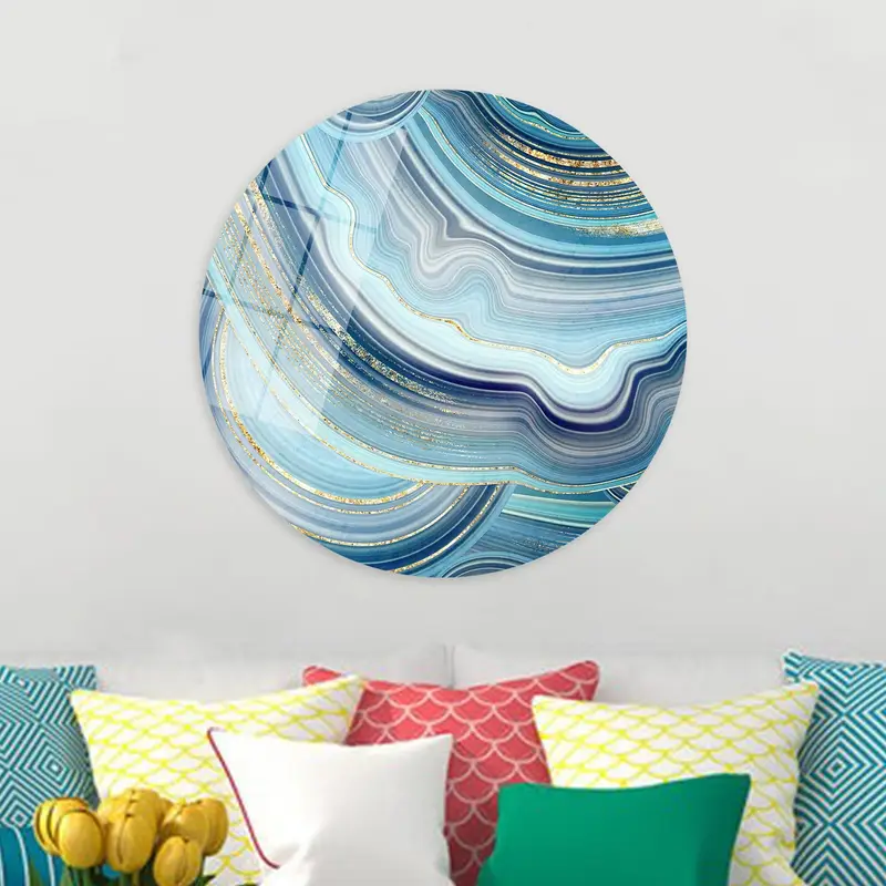 Luxury Marble Abstract Canvas: Shimmery Contemporary Art Print