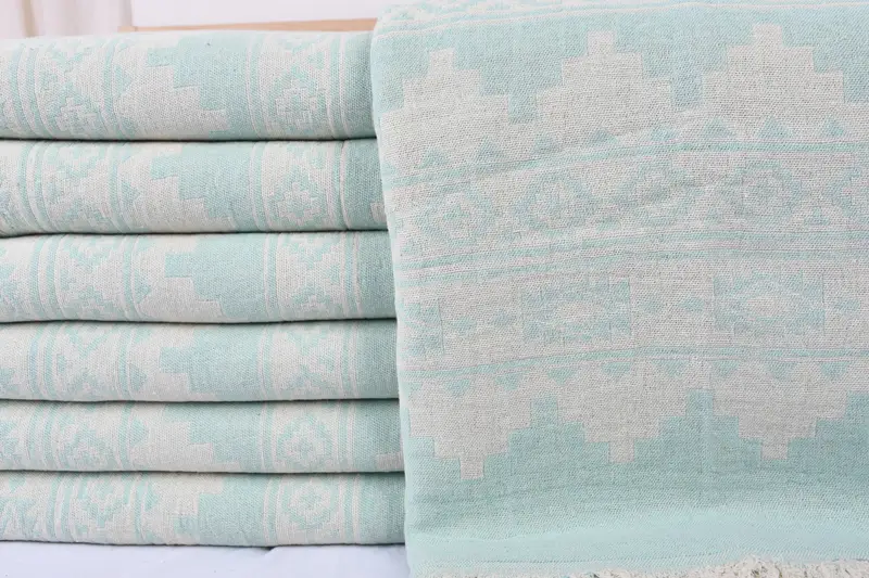 Bachelorette Gifts, Custom Blanket, Woven Blanket, Turkish Throw Blanket, Couch Cover, Thanksgiving Tablecloth, 86x56 Cotton Kilim Towel - 2
