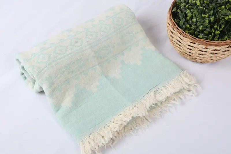 Bachelorette Gifts, Custom Blanket, Woven Blanket, Turkish Throw Blanket, Couch Cover, Thanksgiving Tablecloth, 86x56 Cotton Kilim Towel - 3