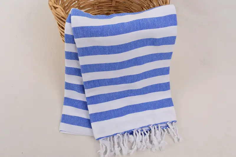 Monogramm Strandtuch, umweltfreundliches türkisches Peshtemal-Handtuch, 68x36 Baumwollstreifentuch, gestickte Handtuch, Brautdusche Gunst, leichtes Handtuch - 4