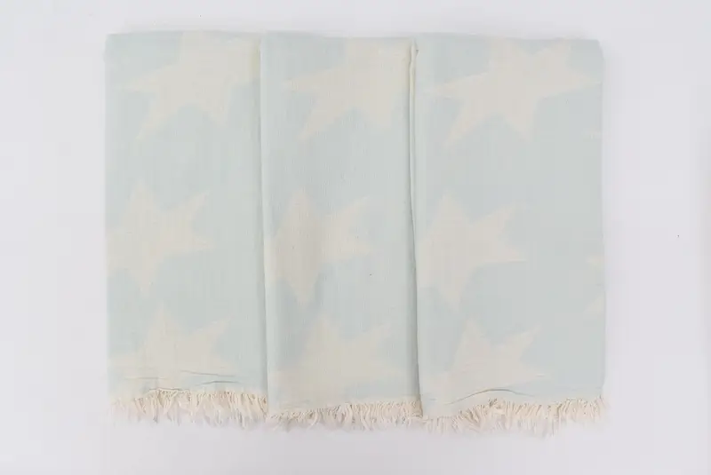 Bachelor Gift, Home Decor Gifts, Bachelorette Party Favors, Florida Bachelorette Party Favors, Large Turkish Towel, 68x36 Cotton Star Design Towel - 6