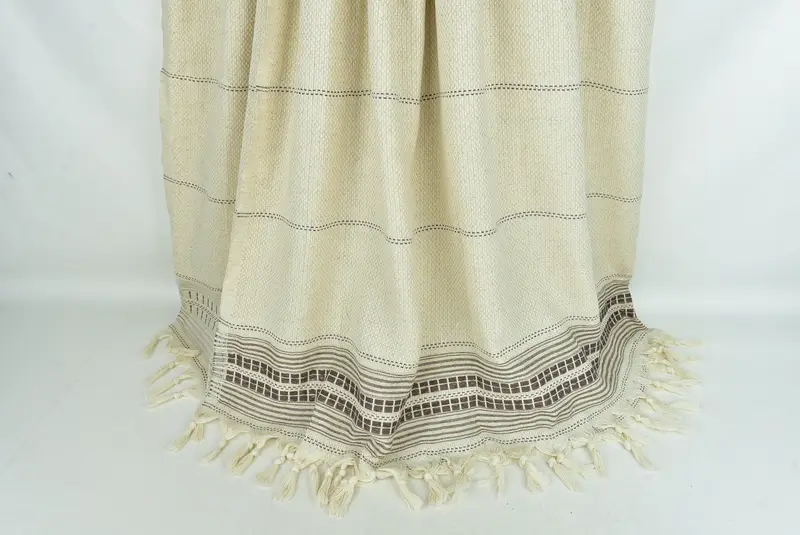 Valentine Day Gift For Her, Custom Blanket, Bachelorette Party Favors, Bedspread, Personalized Bridesmaid Gift, 96x94 Linen Striped Towel - 8