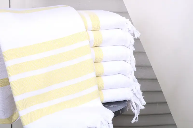 Bulk Towel Personalized Gift Yellow Chevron 40x71 Inches