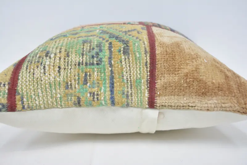 16x16 Brown Cushion Cover, Pillow for Sofa, Antique Pillows, Cushion Cover, Vintage Kilim Pillow, Handwoven Pillow Cover Cushion, Accent Cushion - 5