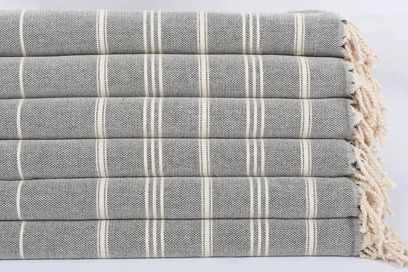 38x24 Cotton Striped Towel, Custom Wedding Gift From Bridesmaid, Wedding Favors, Best Friend Gift Ideas, Personalized Gift, Monogram Hand Towel - 3