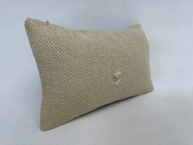 12x20 Beige Pillow Cover, Custom Cushion Case, Turkish Pillow, Throw Kilim Pillow, Vintage Kilim Throw Pillow, Cushion, Traditional Cushion - 3