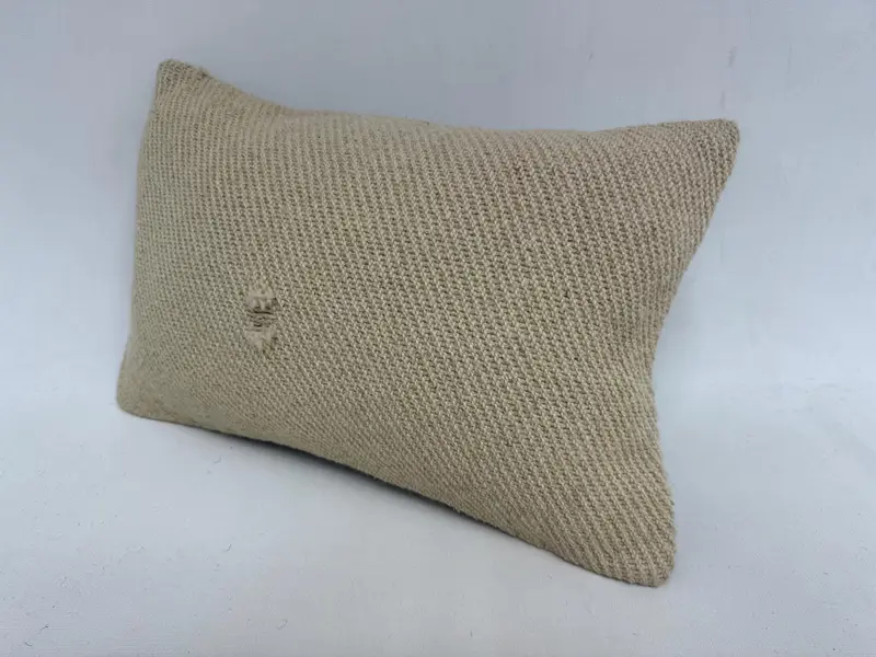 12x20 Beige Pillow Cover, Custom Cushion Case, Turkish Pillow, Throw Kilim Pillow, Vintage Kilim Throw Pillow, Cushion, Traditional Cushion - 4