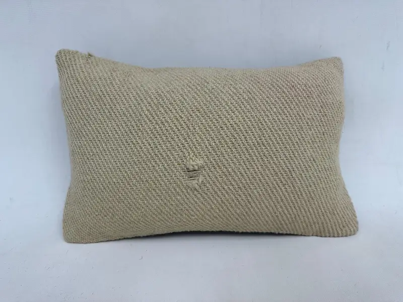 12x20 Beige Pillow Cover, Custom Cushion Case, Turkish Pillow, Throw Kilim Pillow, Vintage Kilim Throw Pillow, Cushion, Traditional Cushion - 1