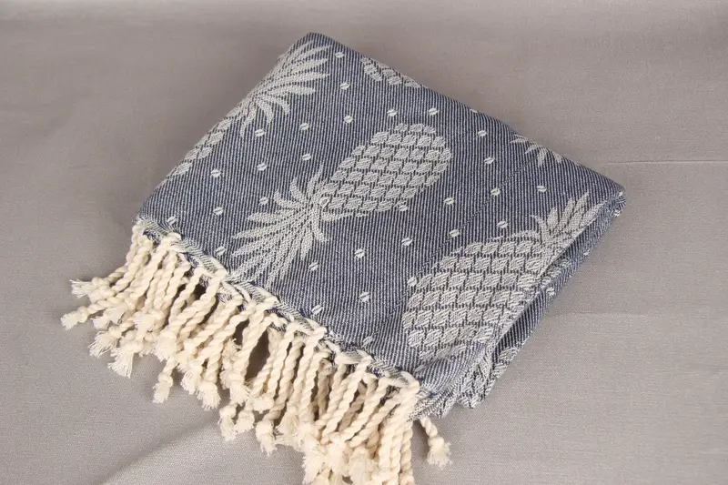 Gift Towel, 80x40 Cotton Pineapple Design Towel, Turkish hand towel, Summer Gift Ideas, Personalized Turkish Towel, Bridesmaid Gift Towel - 7