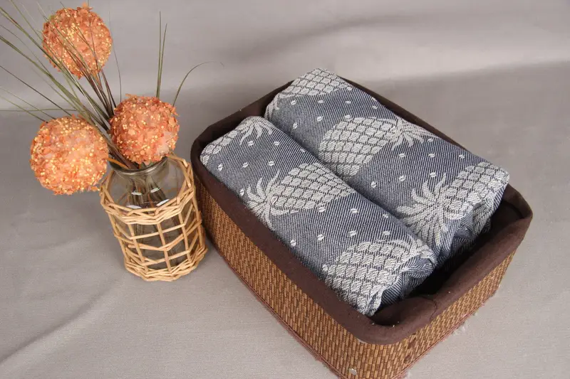 Gift Towel, 80x40 Cotton Pineapple Design Towel, Turkish hand towel, Summer Gift Ideas, Personalized Turkish Towel, Bridesmaid Gift Towel - 5