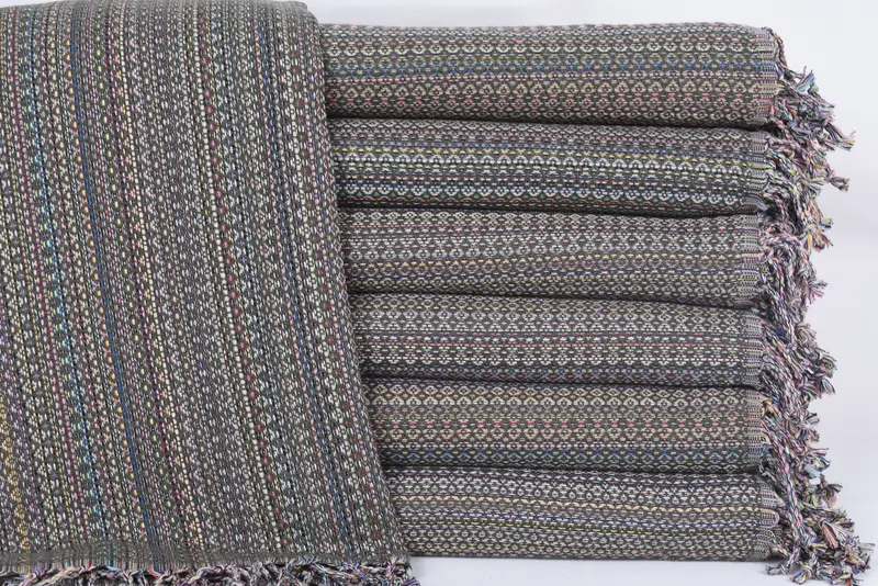 Spa Towel, 70x40 Khaki Green Diamond Organic Cotton Bath Towel