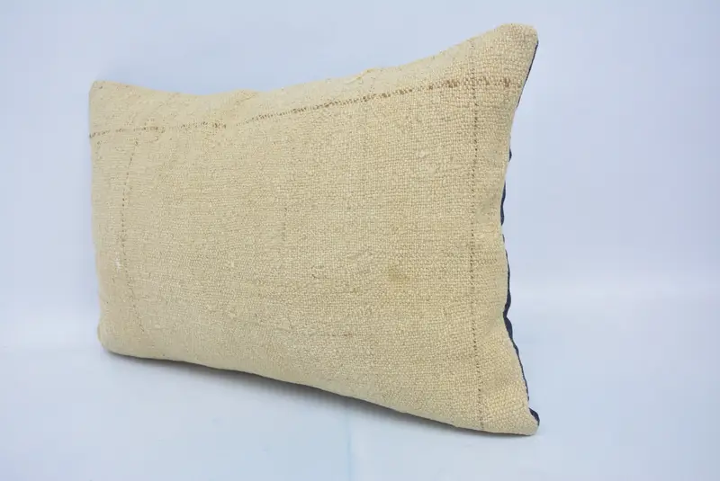 Kilim Pillow Cover, Custom Cushion, Handmade Kilim Cushion, Cushion Cover, Authentic Cushion Cover, Turkish Kilim Pillow, 16x24 Beige Cushion Cover - 4