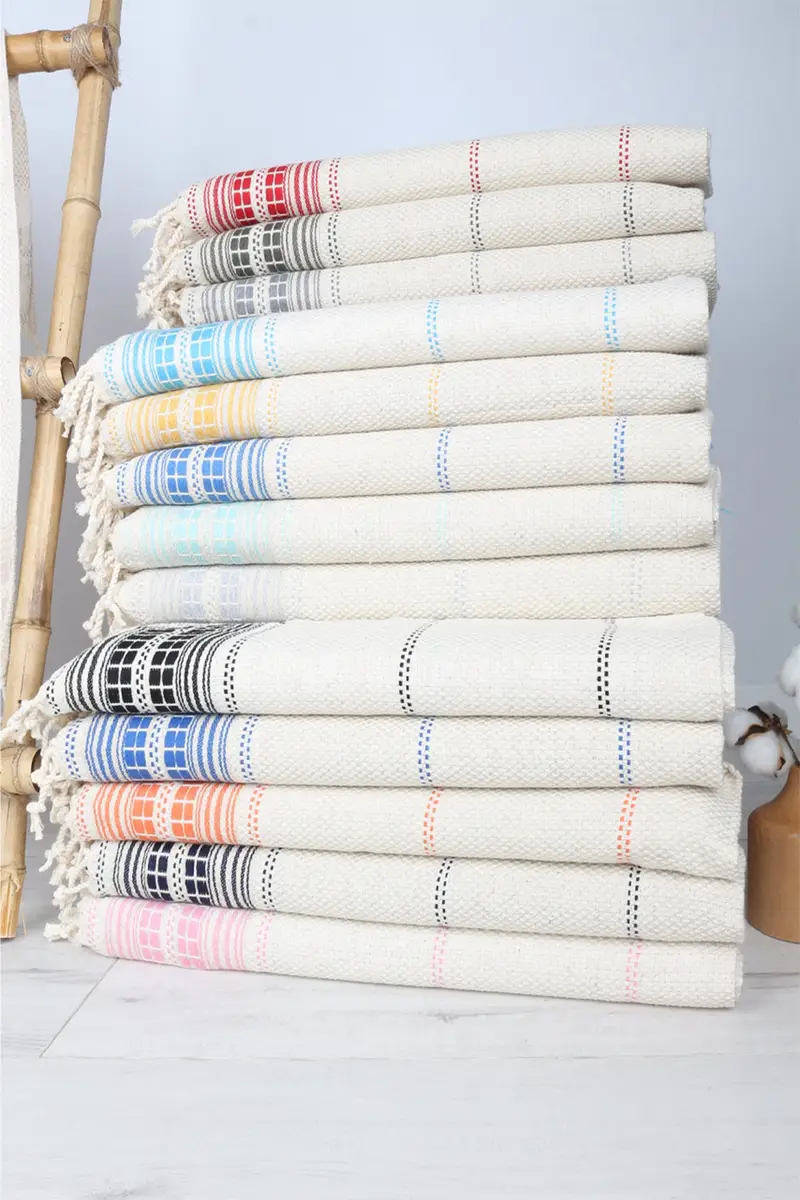 40x20 Linen Striped Towel, Valentine Day Gift For Her, Personalized Hand Towel, Personalized Dish Towel, House Warming Gift, Custom Hand Towel - 4
