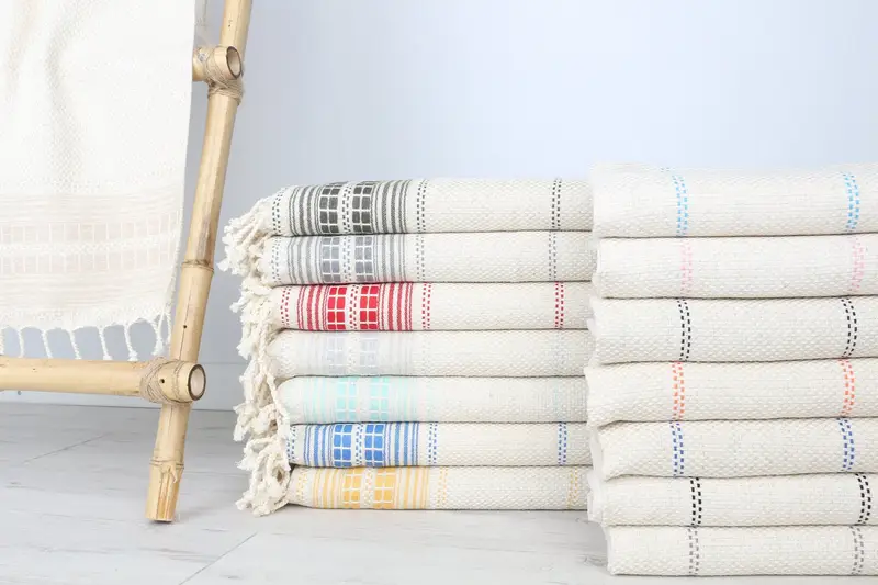 40x20 Linen Striped Towel, Valentine Day Gift For Her, Personalized Hand Towel, Personalized Dish Towel, House Warming Gift, Custom Hand Towel - 3