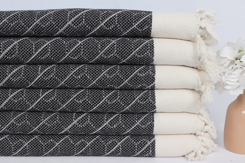 Embroidery Towels, 36x18 Cotton Geometric Towel, Summer Gift, Wedding Hand Made Gift, Turkish Hand Towel, Personalized Gift, Small Bath Towels - 3