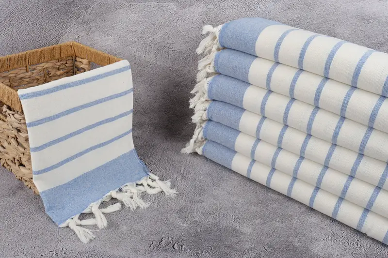 Personalize Gift, Personalized Hand Towel, Spa Towel, Beach Wedding Favor, Monogram Kitchen Towel, Turkish Hand Towel, 36x18 Cotton Striped Towel - 3