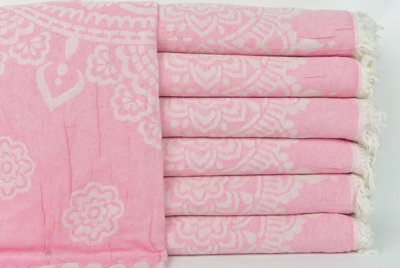 Bachelor Towel, Turkish beach towel, 74x36 Cotton Floral Patterned Towel, Baby Boy Gift, Bath towel, Summer Gift Ideas, Large Turkish Towel - 2