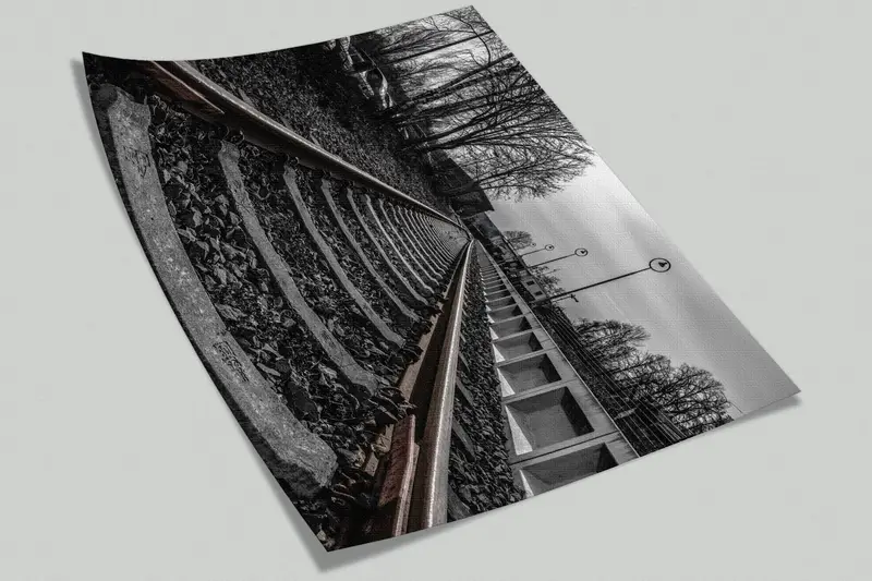 Train Station Wall Mural, Train Track Wall Paper, Railroad Wall Paper, Landscape Wallpaper, Railroad Wall Poster, - 5