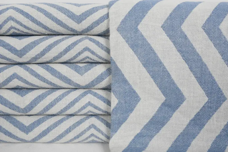 Personalized Towel, Wedding For Favor, 70x40 Cotton Zigzag Design Towel, Custom Wedding Gift, Best Beach Towel, Pool Towels, Organic Beach Towel - 1